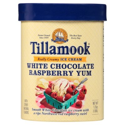 Tillamook White Chocolate Raspberry Yum Ice Cream (1.75 Qt.) - Sam's Club