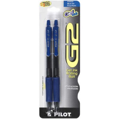 Pilot G2 Gel Ink Fine Point Blue - 2pk - Sam's Club