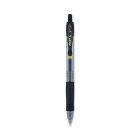 TUL® GL Series Retractable Gel Pens, Medium Point, 0.7 mm, Black Barrel,  Black Ink, Pack Of 12 Pens