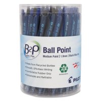 Pilot B2P Bottle-2-Pen Recycled Retractable Gel Ink Pen, Black/Blue(1 mm,  36 pk.)