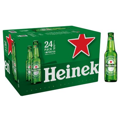 Heineken Original Lager Beer, 24 Pack, 12 fl oz Bottles, 5% Alcohol by  Volume 