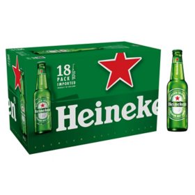Heineken Original Lager Beer (12 fl. oz. bottle, 18 pk.)