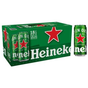 Heineken Original Lager Beer (12 fl. oz. can, 18 pk.)
