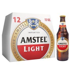 Amstel Light Lager Beer 12 fl. oz. bottle, 12 pk.