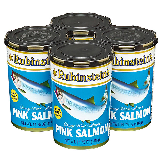 Rubinstein's Fancy Wild Alaska Pink Salmon (14.75 oz., 4 pk.)