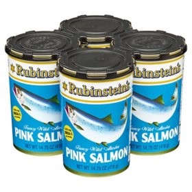 Rubinstein's Fancy Wild Alaska Pink Salmon 14.75 oz., 4 pk.