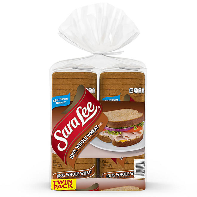 Sara Lee 100% Whole Wheat Bread (20 oz., 2 pk.)