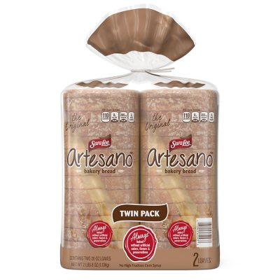 Sara Lee White made with Whole Grain Sandwich Bread, 20 oz - Pay