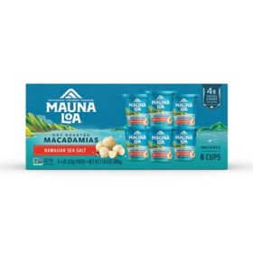 Mauna Loa Dry Roasted Macadamias with Sea Salt 6 ct., 8 oz.