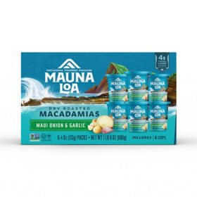 Mauna Loa Maui Onion & Garlic Macadamias 6 ct., 4 oz.