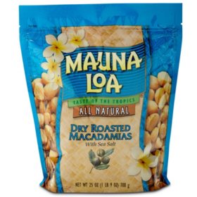 Mauna Loa Dry Roasted Macadamias 25 oz.