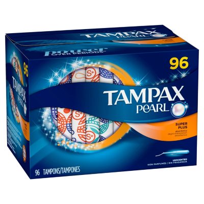 Tampax Pearl Tampons - Super/Super Plus/Ultra, Unscented, 34 ct