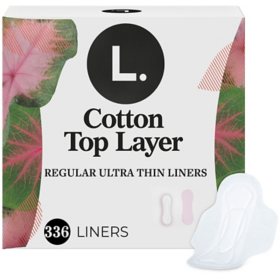L. Ultra Thin Organic Cotton, Unscented Liners, Regular, 336 ct.