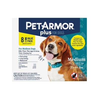 Frontline plus for clearance dogs 8 month supply