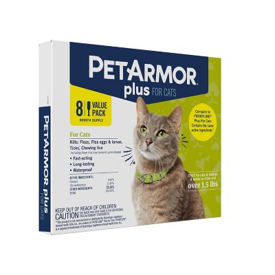 PetArmor Plus Flea Tick Protection for Cats 8 Month Supply