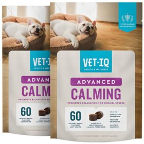 VETIQ Advanced Calming Soft Dog Chews, Hickory Smoke Flavored 60 ct., 2 pk.