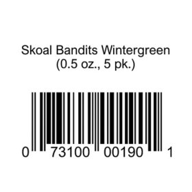 Skoal Bandits Wintergreen 0.5 oz., 5 pk.