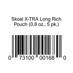 Skoal X-TRA Long Rich Pouch 0.8 oz., 5 pk.