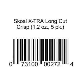 Skoal X-TRA Long Cut Crisp 1.2 oz., 5 pk.