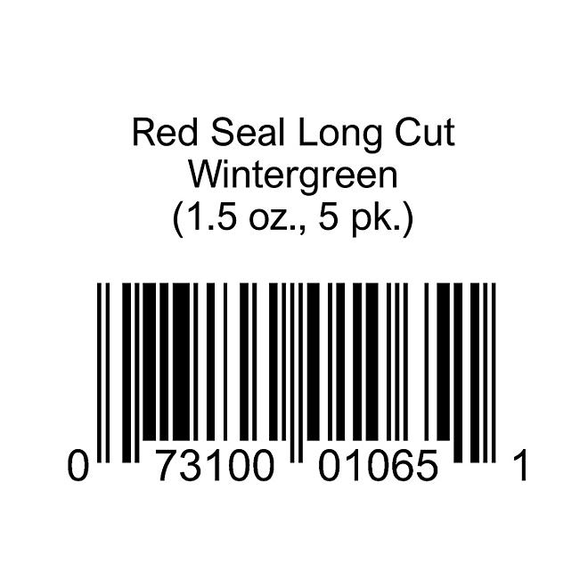 Red Seal Long Cut Wintergreen (1.5 oz., 5 pk.) 