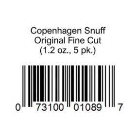 Copenhagen Snuff Original Fine Cut (1.2 oz., 5 pk.)