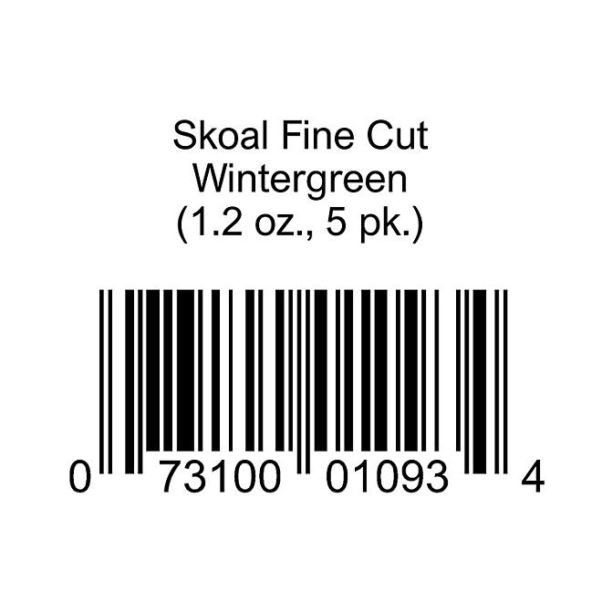 Skoal Fine Cut Wintergreen (1.2 oz., 5 pk.) 
