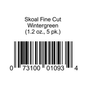 Skoal Fine Cut Wintergreen (5 can roll)