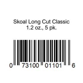 Skoal Long Cut Classic (1.2 oz., 5 pk.) 