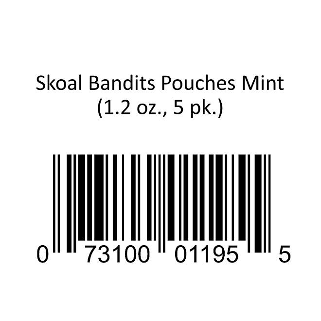 Skoal Bandits Pouches Mint  1.2 oz., 5 pk.