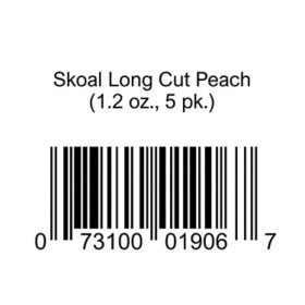 Skoal Long Cut Peach 1.2 oz., 5 pk. 