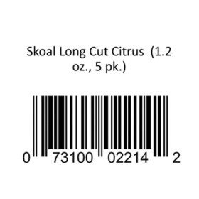 Skoal Long Cut, Citrus (5-can roll)