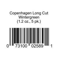 Copenhagen Long Cut Wintergreen (1.2 oz. can, 5 ct.)