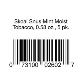 Skoal Snus Mint (0.6 oz., 5 pk.) 