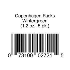Copenhagen Packs Wintergreen 1.2 oz., 5 pk.