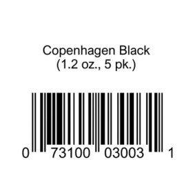 Copenhagen Weyman's Reserve Long Cut Chewing Tobacco, Black, 1.2 oz., 5 ct.