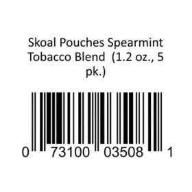 Skoal Pouches Spearmint Tobacco Blend (5 can roll)