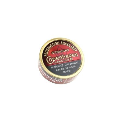 Copenhagen Long Cut Straight Chewing Tobacco 0.70 Off, 10 can roll
