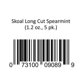 Skoal Long Cut Spearmint  (1.2 oz., 5 pk.) 
