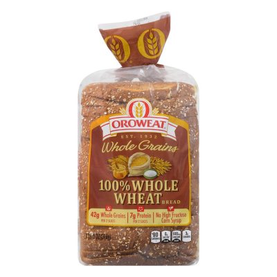 Oroweat 100% Whole Wheat Bread (24oz) - Sam's Club