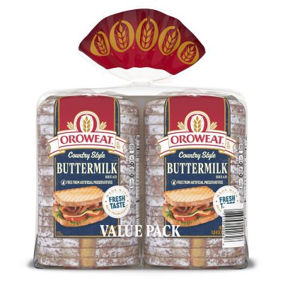 Oroweat Country Buttermilk Bread 24 Oz., 2 Pk. - Sam's Club