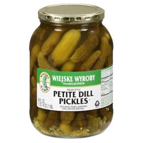 Wiejske Wyroby Petite Dill Pickles, 46 oz.