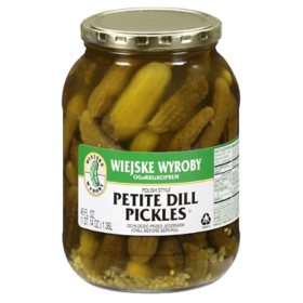 Wiejske Wyroby Petite Dill Pickles - 46 oz.