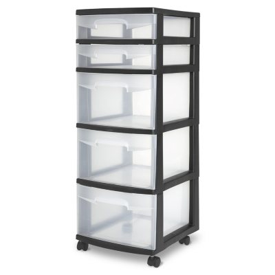 Sterilite ClearView Small 5-Drawer Organizer - White/Clear, 1 ct - Kroger