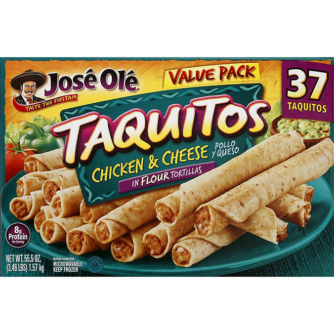 Jose Ole Chicken and Cheese Taquitos, Frozen  37 ct.