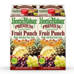 HomeMaker Premium Fruit Punch 2 pk., 59 oz. ea.