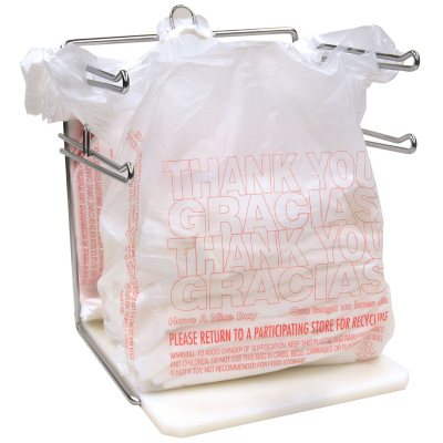 Choice 1/8 Size .51 Mil White Thank You Standard-Duty Plastic T-Shirt Bag  - 1000/Case