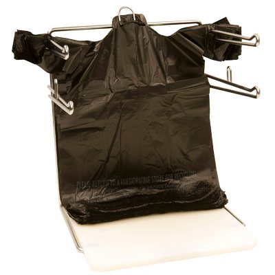 Black T Shirt Carryout Bags 11.5