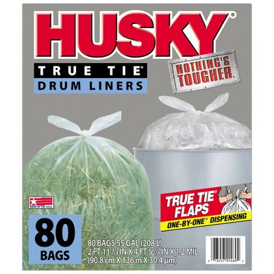Simple Tie Heavy Duty Black Trash Bags (55 gal., 80 ct.) - Decisive Driver