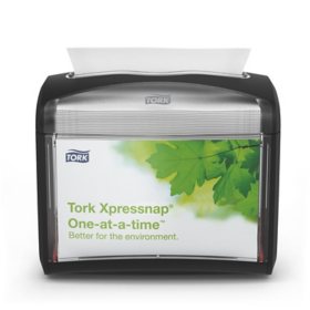 Tork Xpressnap One-at-a-time Tabletop Napkin Dispenser, Black