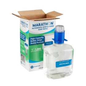 Marathon Gentle Foam Hand Soap Refill, Fragrance-Free (1,000 ml)